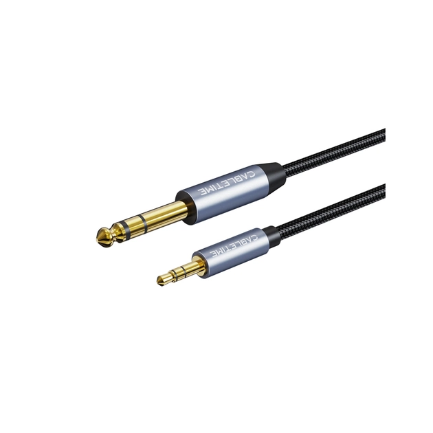 Кабель мультимедийный 6.35mm M to 3.5mm M 3.0m Cabletime (CA915279) - изображение 1