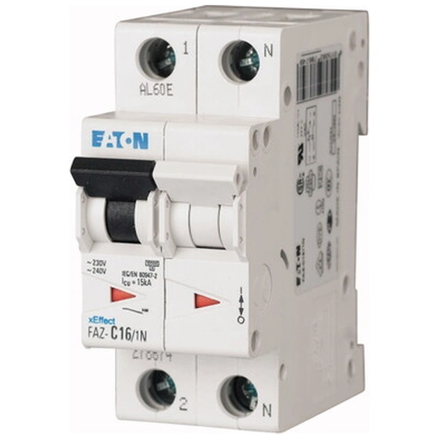 Автоматический выключатель Eaton 2-п. M2 C 16A PL6 6кА (286567) - изображение 1