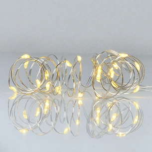 Гірлянда YES! Fun Нитка на мідному дроті 20 LED Жовта 2 м Статична На батарейках (975023) зображення 1