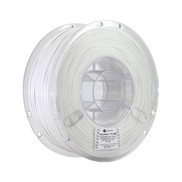 Пластик для 3D-принтера Polymaker PC-ABS 1,75mm1kg White (PC04002) - изображение 1