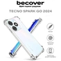 Чохол до мобільного телефона BeCover Anti-Shock Tecno Spark Go 2024 (BG6) Clear (710616) - зменшене зображення 4