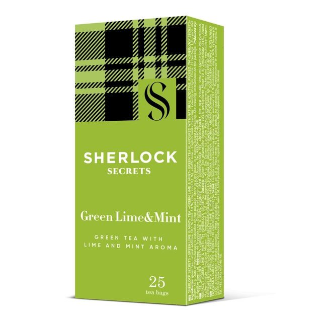 Чай Sherlock Secrets Green Lime&Mint зеленый 25х1.8 г (shs.01725) - изображение 1
