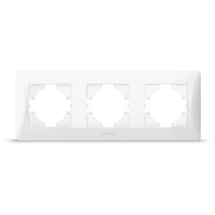 Рамка Videx BINERA біла 3 поста (VF-BNFR3H-W) изображение 1