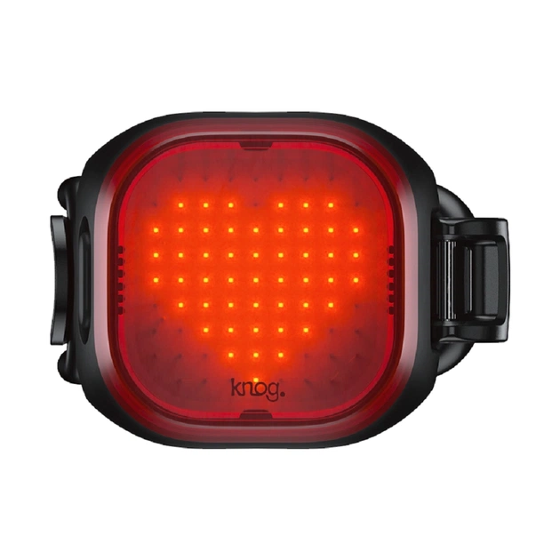 Задня велофара Knog Blinder Mini Love Rear 30 Lumens Black (12987) - зображення 1