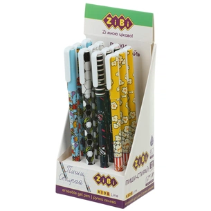 Ручка гелева ZiBi пиши-стирай для хлопчиків Синій 0.5 мм Різнобарвний корпус (ZB.2211-99) зображення 1