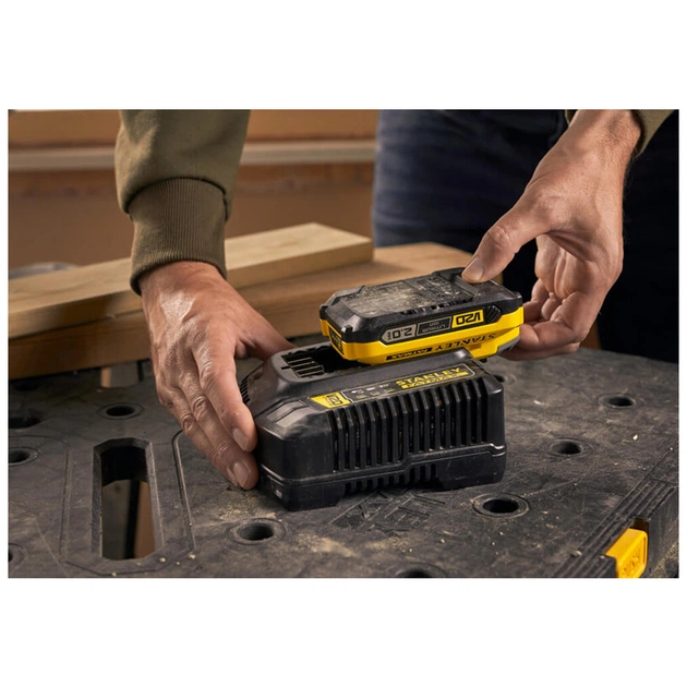 Набір акумулятор + зарядний пристрій Stanley FatMax V20, 18 В, 2x2Ah, 2A (SFMCB12D2) - picture 3