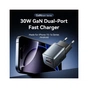 Зарядний пристрій Vention 1xUSB-C PD30W + 1xUSB QC3.0 18W GaN gray (FEWH0-EU) - зменшене зображення 2