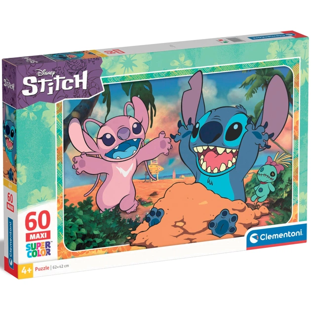 Пазл Clementoni Disney Stitch серия MAXI, 60 элементов (26596) - изображение 1