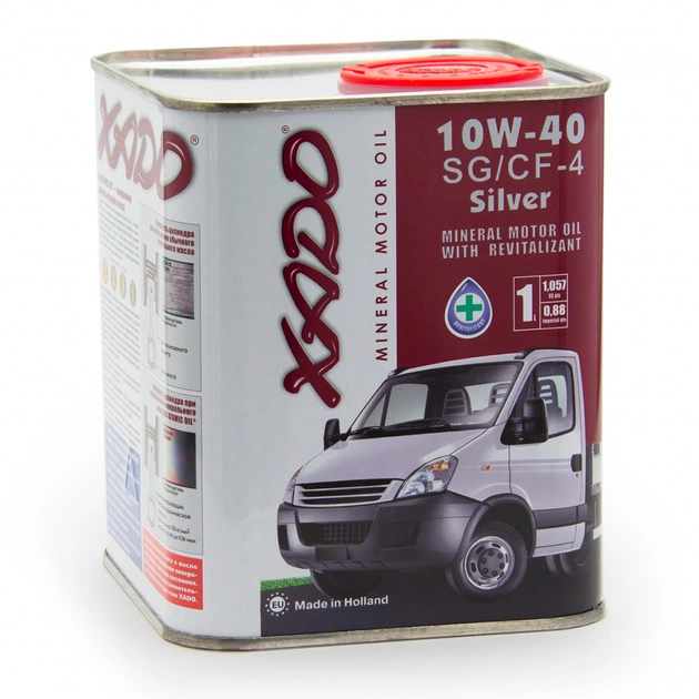 Моторна олива Xado 10W-40 SG/CF-4 Silver 1л (XA 20123) - зображення 1