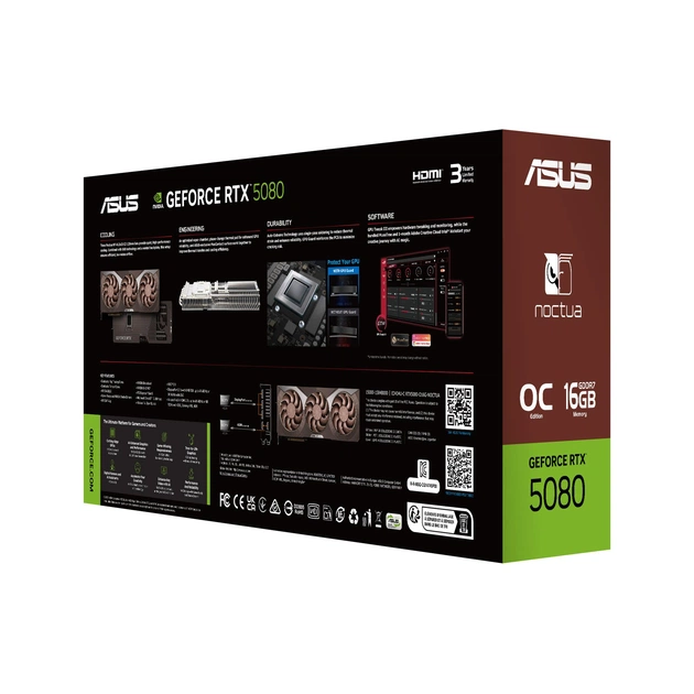 Відеокарта GF RTX 5080 16GB GDDR7 Noctua OC Asus (RTX5080-O16G-NOCTUA) - picture 4