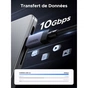 Дата кабель USB-C to USB-C 2.0m 240W 10Gbps braided black Ugreen (95619) - уменьшенное изображение 4