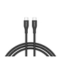Дата кабель USB-C to USB-C 1.0m CC60SC10 60W Silicon Black Canyon (CNS-CC60SC10B) - зменшене зображення 1