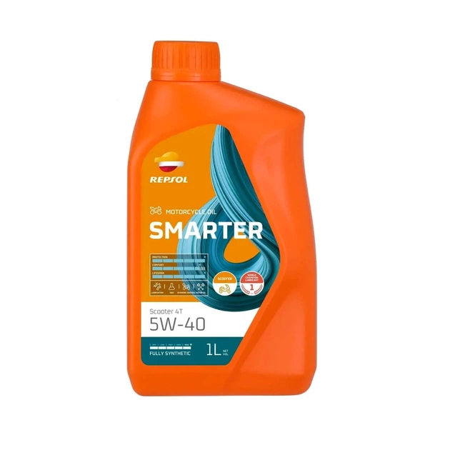 Моторное масло REPSOL SMARTER SCOOTER 4T 5W-40 1л (RPP2060JHC) - изображение 1