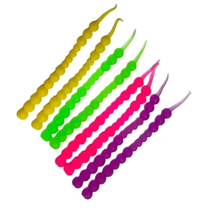 Силикон рыболовный Harpoon ТЕП Bubble Worm Color mix1 8шт (7407000008884) изображение 1