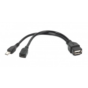 Перехідник OTG USB 2.0 AF to Micro 5P M+F 0.15m Cablexpert (A-OTG-AFBM-04) зображення 1