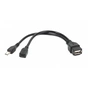 Переходник OTG USB 2.0 AF to Micro 5P M+F 0.15m Cablexpert (A-OTG-AFBM-04) - уменьшенное изображение 1