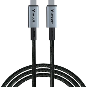 Дата кабель USB-C to USB-C 1.2m 240W black Verbatim (31847) зображення 1