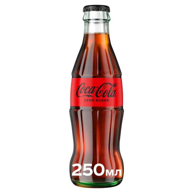 Напій Coca-Cola Zero Безалкогольний сильногазований Без цукру 250 мл (90338120) - изображение 1