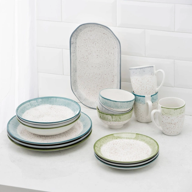 Чашка Ardesto Siena, 360мл, порцеляна, біло-блакитна (AR2936SWB) - picture 6