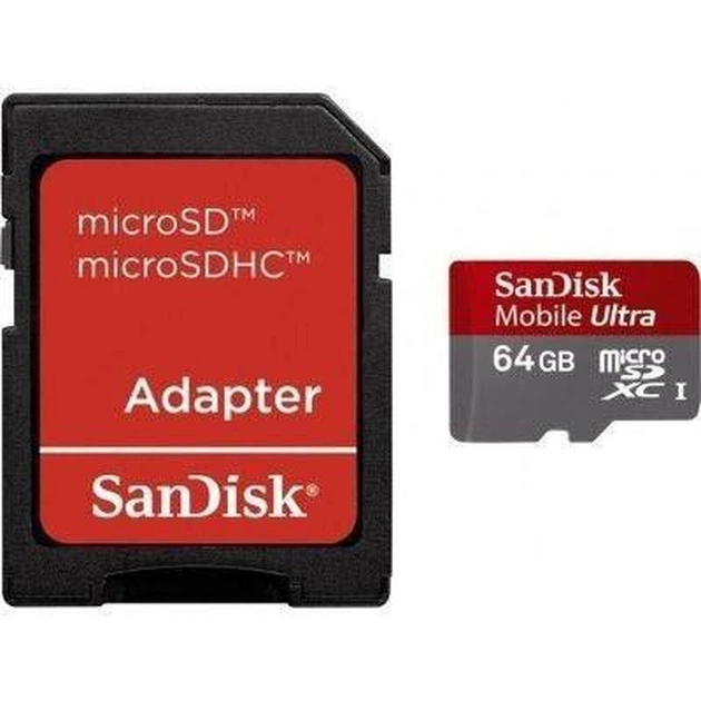 Карта пам'яті SanDisk 64Gb microSDXC Ultra UHS-I (SDSDQUA-064G-U46A) - изображение 1