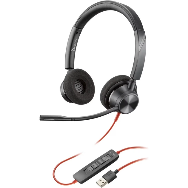 Навушники Poly BlackWire C3320-M USB-A HS Stereo (76J17AA) - изображение 1