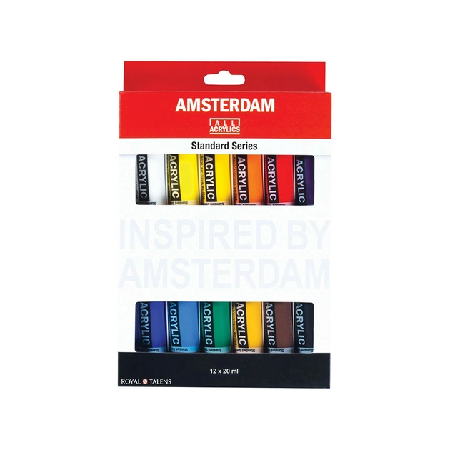 Акрилові фарби Royal Talens Amsterdam Standard 12 кольорів 20 мл (8712079329327) - зображення 1