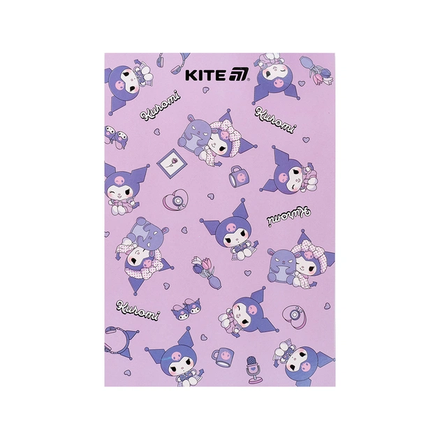 Блокнот Kite Kuromi A5, 50 листов, клетка (HK25-194-1) - изображение 1