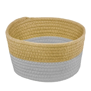 Кошик для зберігання Ardesto Vigor Плетений Бавовняний шпагат Коричневий / сірий 3.5 л (ARHC2504BG) зображення 1