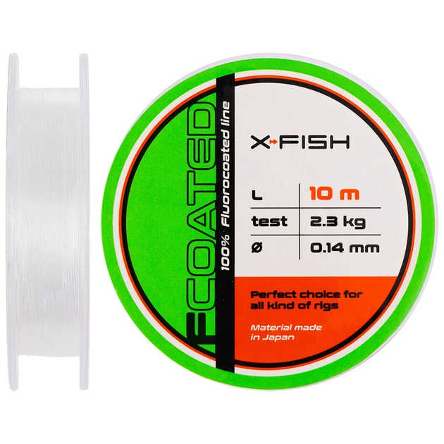 Флюорокарбон X-Fish FCoated 10m 0.14mm 2.3kg (1917.01.21) - изображение 1
