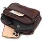 Сумка Vintage Поясна з натуральної шкіри Коричнева (21486) - зменшене зображення 7
