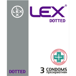 Презервативи Lex Condoms Dotted 3 шт. (4820144771620) изображение 1