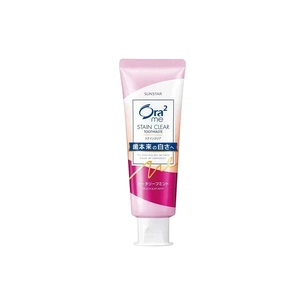 Зубная паста Sunstar Ora2 ME Stain Clear Paste Peach Leaf Mint Персик и мята 130 г (4901616011014) изображение 1