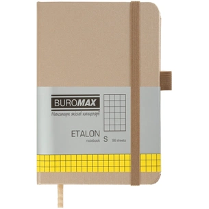 Книга записная Buromax ETALON 95 х 140 мм, 96 листов, клетка, золотой (BM.296160-23) изображение 1