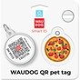 Адресник для тварин WAUDOG Smart ID з QR паспортом "Піца", коло 25 мм (225-4038) - зменшене зображення 5