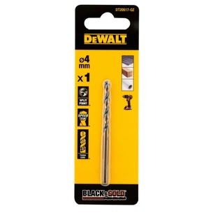 Свердло DeWALT по металу Black & Gold, HSS-G, 4 х 75 х 43 мм (DT20517) зображення 1