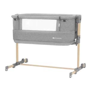 Ліжечко Kinderkraft Приставне ліжечко-люлька Neste Grow Light Grey Grey Full Wood (5902533923021) зображення 1