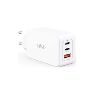 Зарядний пристрій XO CE13 PD65W GaN (2Type-C/1USB) White (XO-CE13-WH) зображення 1