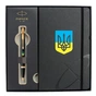 Ручка кулькова Parker IM 17 UKRAINE Black GT BP Тризуб син-жовт. + блокнот Parker + подар.упаковка GIFT24 (22032b24_T0016u) - зменшене зображення 2