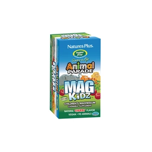 Мінерали Natures Plus Магній для Дітей без Сахара, Смак Вишні, Animal Parade, 90 ж (NAP-29942) зображення 1