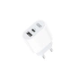 Зарядний пристрій XO L97 (1Type-C/1USB/2.4A) + Type-C - Type-C White (XO-L97-TC) - зменшене зображення 3