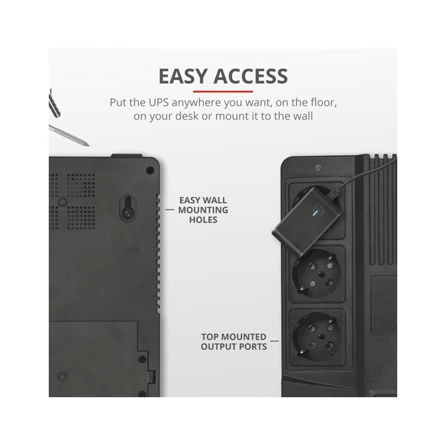 Источник бесперебойного питания Trust Maxxon 800VA UPS (23326_TRUST) - изображение 5
