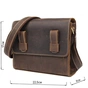 Сумка Vintage Чоловіча у вінтажній шкірі Коричнева (14980) - зменшене зображення 3