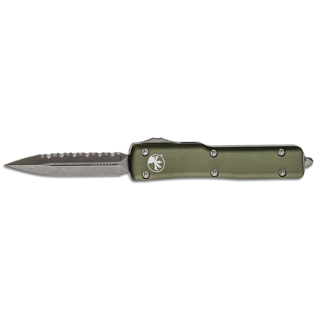 Ніж Microtech UTX-70 Double Edge Apocalyptic FS Green (147-12APOD) - изображение 1