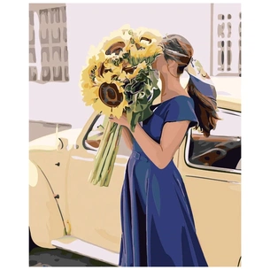 Картина по номерам Strateg Соняшники для коханої 40х50 см (SY6064) зображення 1