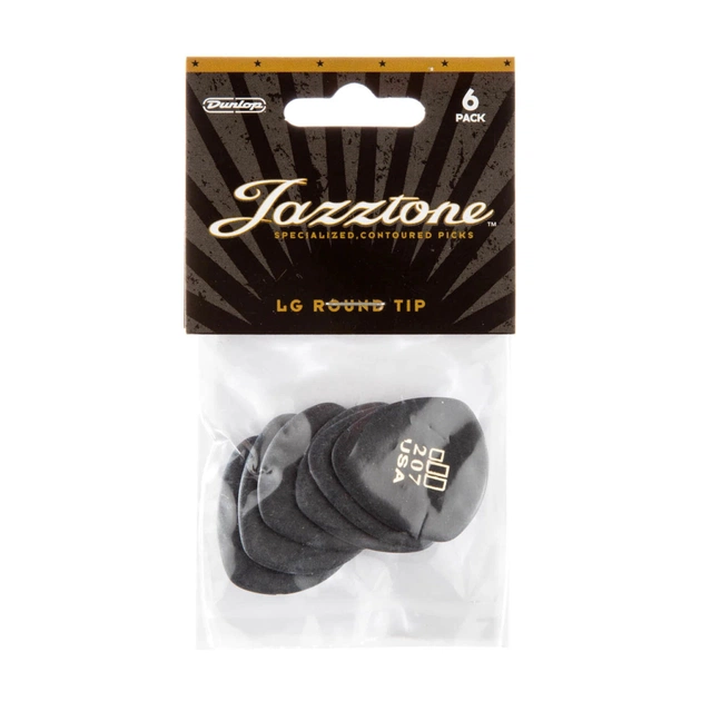Медіатор Jim Dunlop Jazztone Large Round Tip Pick 6 шт. (477P207) - picture 3
