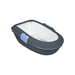 Туалет для котів Trixie Berto з рамкою і сіткою (сірий) (4011905401546) изображение 1