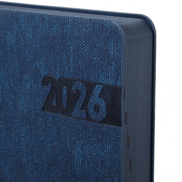 Тижневик Leo planner А5 датований 2026 "Boss", м‘який, синій, 368 сторінок (252633) - picture 3