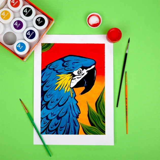 Гуашеві фарби Yes Orange Line 9 кольорів по 20 мл (230431) - picture 7