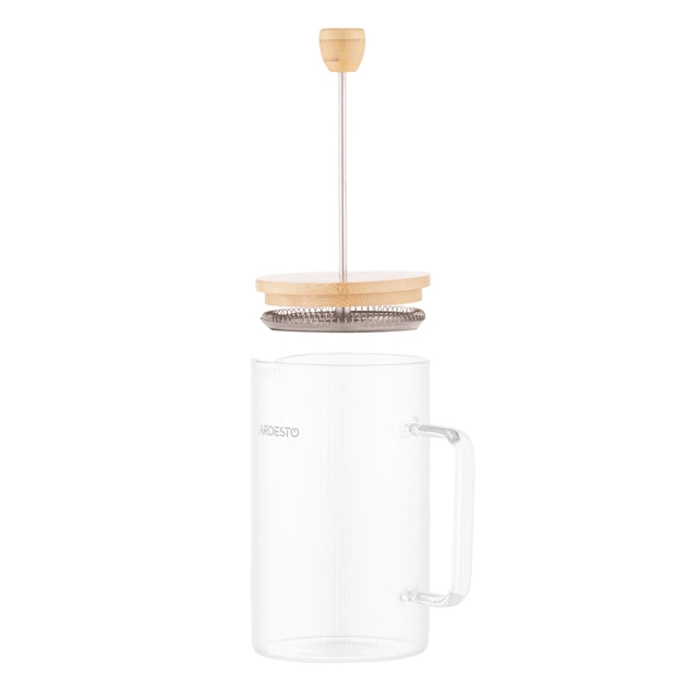 Френч-прес Ardesto Midori, 800мл, боросилікатне скло, бамбук, прозорий (AR1009WL) - picture 6