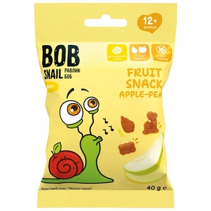 Детские снеки Bob Snail фруктовые яблоко-груша 40 г (1740858) изображение 1